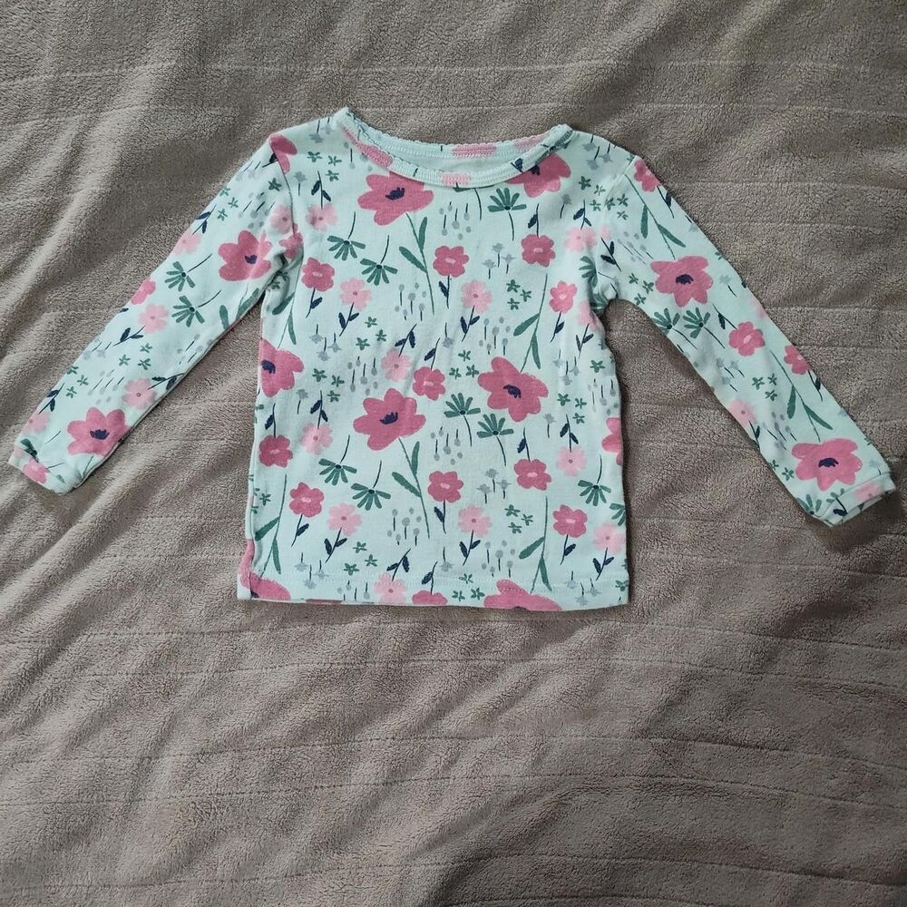 Just One You floral long sleeve baby girl top 18 months